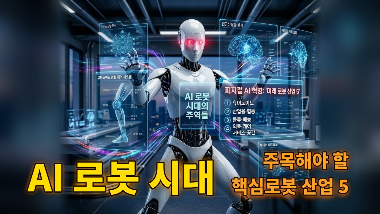 AI 로봇 시대가 온다! 앞으로 절대 놓치면 안 될 5대 로봇 산업 총정리