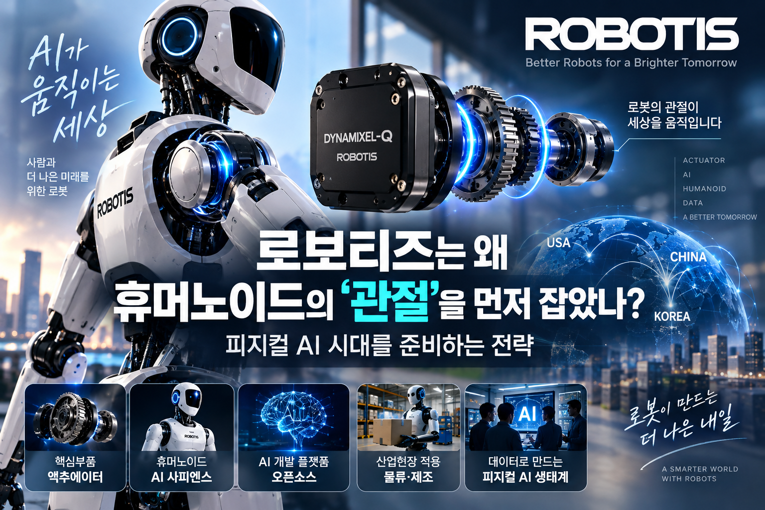 로보티즈는 왜 휴머노이드의 ‘관절’을 먼저 잡았나…피지컬 AI 시대를 준비하는 전략